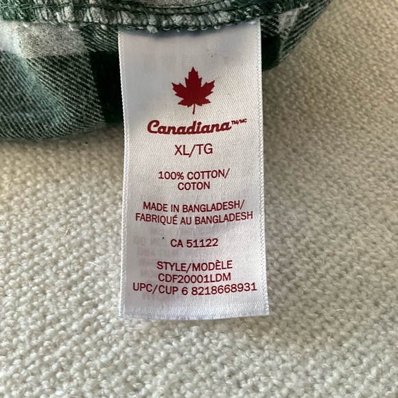 Green Buffalo Plaid Flannel Shirt Corduroy Trim Cotton XL - Picture 4 of 7